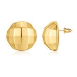 golden Statement Earrings for Women Trendy, Half Ball Earrings Chunky golden Earrings for Women Hypoallergenic Earrings golden Chunky Earrings for Women Lightweight golden Jewelry Gift for Women