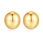 Chunky golden Earrings for Women, Oval Earrings golden Statement Earrings for Women Trendy golden Chunky Earrings for Women Hypoallergenic Lightweight Earrings golden Jewelry Gift for Women