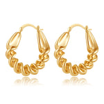 Gold Hoop Earrings for Women,14K Gold Plated Lightweight Gold Hoop Earrings for Women Trendy Fashion Jewelry