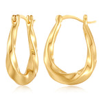 Gold Hoop Earrings for Women,14K Gold Plated Lightweight Gold Hoop Earrings for Women Trendy Fashion Jewelry