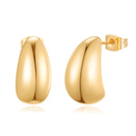 Gold Hoop Earrings for Women,14K Gold Plated Chunky Gold Hoop Earrings for Women Trendy Fashion Jewelry