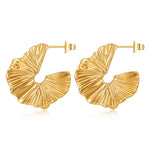 Gold Hoop Earrings for Women,14K Gold Plated Chunky Gold Hoop Earrings for Women Trendy Fashion Jewelry