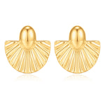 golden Shell Earrings for Women, 14K golden Plated Earrings Shell Jewelry for Women Chunky Earrings golden Dangle Earrings for Women Trendy Chunky golden Earrings for Women Jewelry Gifts