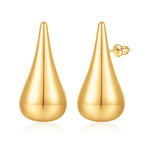golden Teardrop Earrings for Women, 14K golden Plated Earrings Chunky golden Earrings for Women golden Drop Earrings Chunky Tear Drop Earrings for Women Trendy Statement Earrings Jewelry for Women