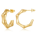 Gold Hoop Earrings for Women,14K Gold Plated Chunky Gold Hoop Earrings for Women Trendy Fashion Jewelry