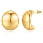 Women's goldenen Hoop Earrings 14K golden Plated Hoop Earrings for Women Anti-Allergy Thick golden Hoop E Elegant Women's Hoop Earrings