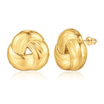 14K golden Plated Love Knot Stud Earrings for Women Chunky golden Earrings for Women Jewelry Gifts for Women