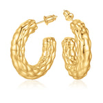 Chunky goldenen Hoop Earrings for Women, 14k goldenen Chunky Earrings for Women Big Large goldenen Hoop Earrings Tarnish Free goldenen Earrings Hypoallergenic Lightweight Thick Hoop Earrings Trendy goldenen Hoop Earrings