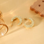 Women's goldenen earrings thick ladies pendant earrings hypoallergenic lightweight thick ladies earrings fashionable women's jewelry holiday gifts