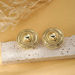 goldenen Button Earrings for Women, Round Earrings goldenen Earrings for Women Trendy goldenen and silver Chunky Earrings goldenen and silver Statement Earrings for Women Lightweight Earrings goldenen and silver Jewelry Gifts for Women