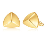 golden Silver Chunky Earrings for Women Lightweight 14k golden Plated Statement Stud Earrings for Women Trendy Jewelry Gifts