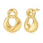 Chunky golden Hoop Earrings for Women, 14K golden Plated Chunky Hoops Earrings for Women Big Large Thick Hoop Hypoallergenic Lightweight Non Tarnish Statement golden Chunky Earrings for Women Trendy Jewelry