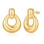 goldenen Fashion Earrings 14K golden Plated 14K golden Filled Hoop Earrings for Women hypoallergenic thick golden earrings elegant fashion golden hoop earrings