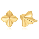 golden Silver Chunky Earrings for Women Lightweight 14k golden Plated Statement Stud Earrings for Women Trendy Jewelry Gifts