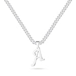LUXEJEW Gold/Silver Initial A-Z Letter Necklace Stainless Steel Cuban Chain Initial Necklace for Men Women Jewelry Gifts