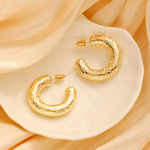 Fashion Party Earrings Women's Circular Fashion Earrings Thick Large Earrings Women's Versatile Earrings Day Gifts