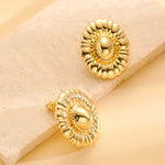 Chunky goldenen Earrings for Women 14k goldenen Plated Stud Earrings for Women Hypoallergenic goldenen Statement Earrings Thick goldenen Chunky Earrings for Women Trendy Jewelry Gift for Women