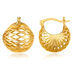 Gold Hoop Earrings for Women,14K Gold Plated Lightweight Gold Hoop Earrings for Women Trendy Fashion Jewelry