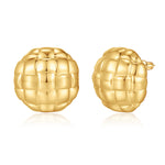 Chunky golden Earrings for Women 14k golden Plated Stud Earrings for Women Hypoallergenic golden Statement Earrings Thick golden Chunky Earrings for Women Trendy Jewelry Gift for Women