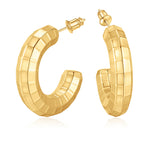 Chunky goldenen Hoop Earrings for Women, 14K goldenen Chunky Earrings for Women Big Large goldenen Hoop Earrings Tarnish Free goldenen Earrings Hypoallergenic Lightweight Thick Hoop Earrings Trendy goldenen Hoop Earrings