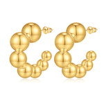 Women's golden Pearl Earrings, 14K golden-Plated golden Bead Drop Earrings, Lightweight and Substantial Women's Pearl Earrings, Exquisite Jewelry Women's Gifts