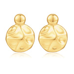 golden Statement Earrings for Women 14K golden Plated Big Disc Drop Dangle Earrings for Women golden Chunky Earrings for Women Chunky golden Earrings for Women golden Jewelry for Women Gifts