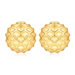 Chunky golden Earrings for Women 14k golden Plated Stud Earrings for Women Hypoallergenic golden Statement Earrings Thick golden Chunky Earrings for Women Trendy Jewelry Gift for Women