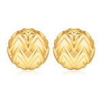 Chunky golden Earrings for Women 14k golden Plated Stud Earrings for Women Hypoallergenic golden Statement Earrings Thick golden Chunky Earrings for Women Trendy Jewelry Gift for Women