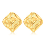 Chunky golden Earrings for Women 14k golden Plated Stud Earrings for Women Hypoallergenic golden Statement Earrings Thick golden Chunky Earrings for Women Trendy Jewelry Gift for Women