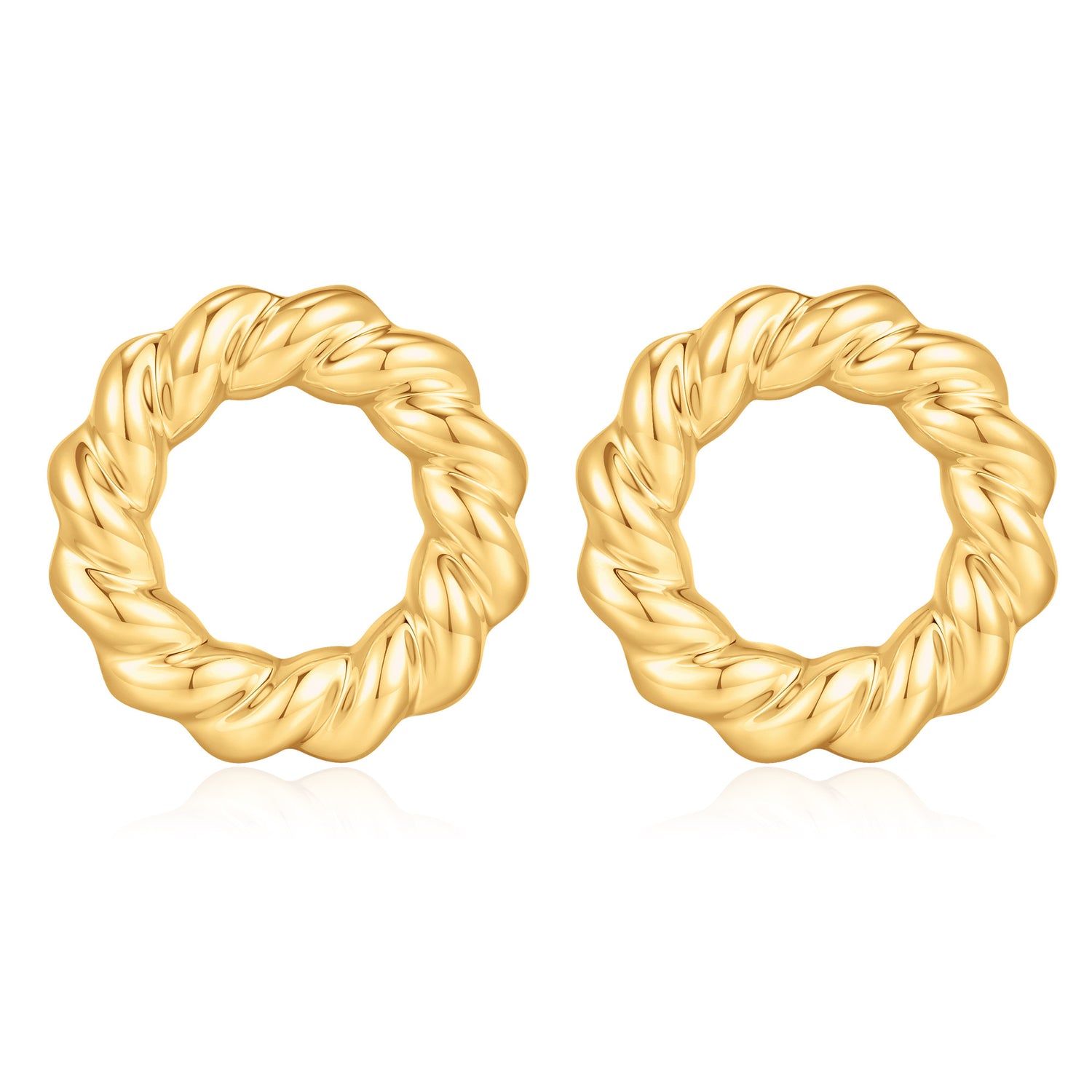 Chunky golden Earrings for Women, 14K golden Plated Earrings Dangle Earrings for Women Trendy golden Hoop Earrings Chunky Earrings for Women Rope Drop Dangle Earrings Jewelry for Women