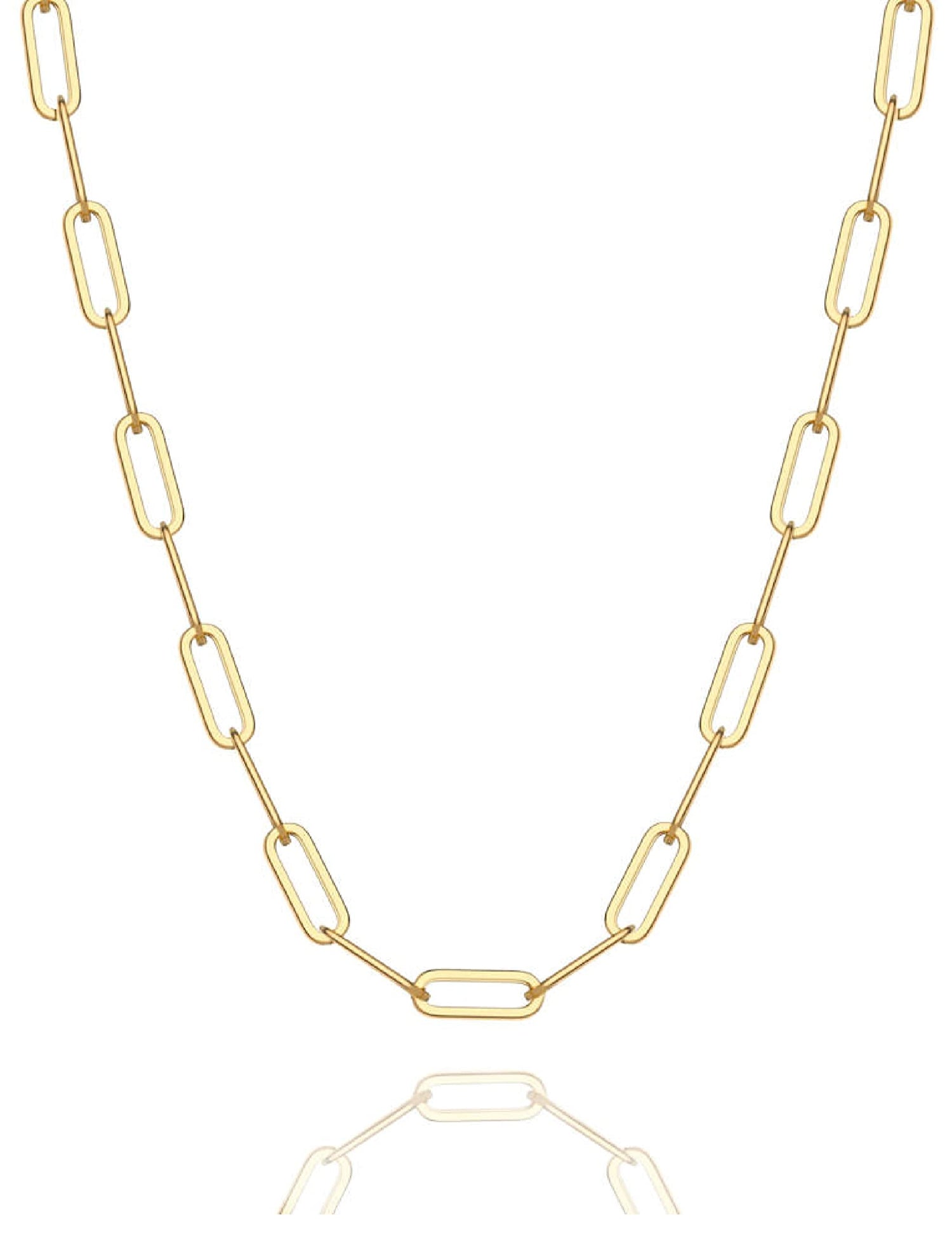 Waitsoul 925 Sterling Silver Paperclip Lobster Clasp Chain 3mm 4mm 5mm 6mm 7mm Necklace for Women Men Diamond Cut Silver Necklace Chain 16-30 Inches