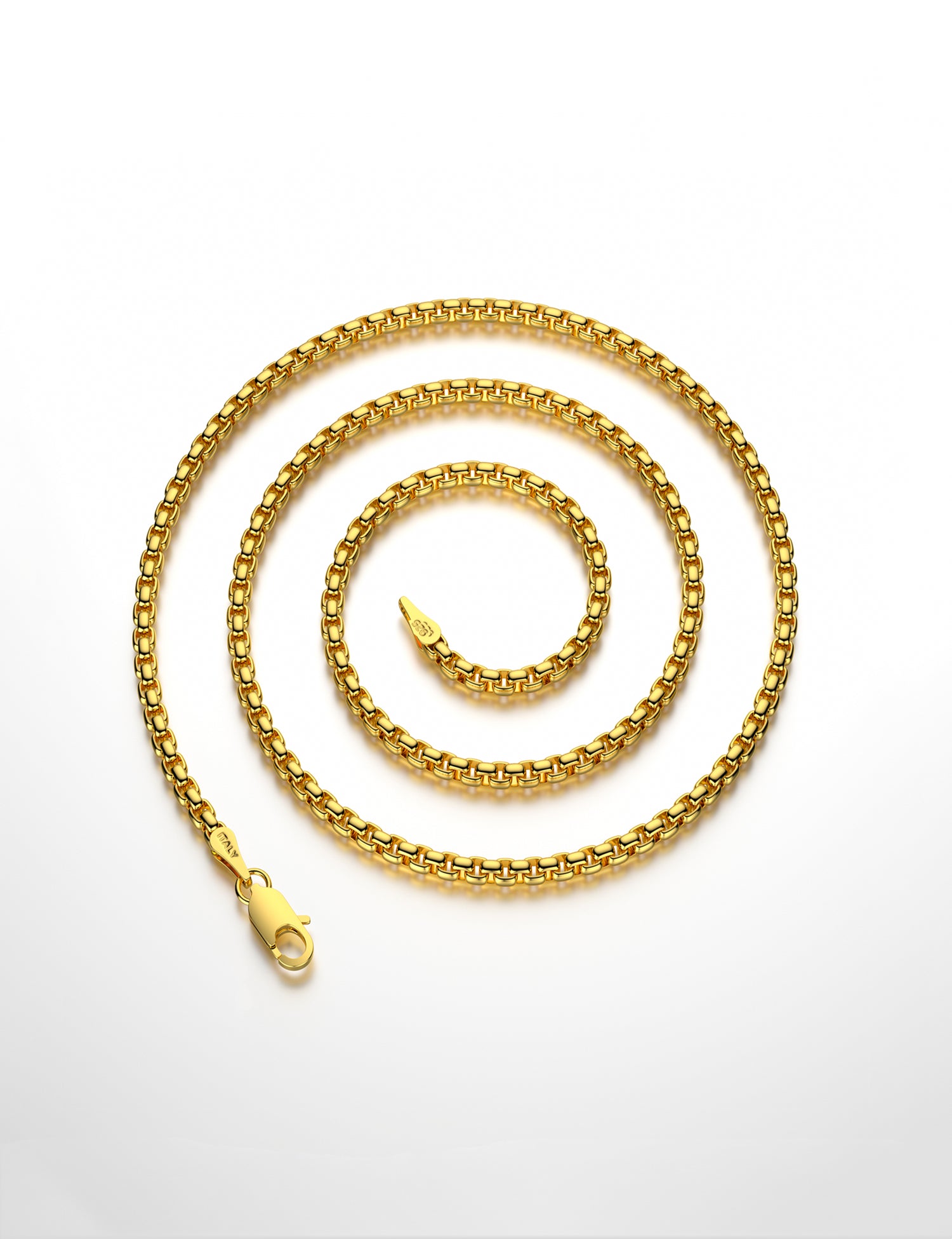 Waitsoul Mens Silver Chain Silver Box Chain for Women with 925 Sterling Silver Lobster Clasp 4，4.5，5mm Necklace for Women Mens Box Chain Silver Necklace Chain 16/18/20/22/24/26/30 Inches