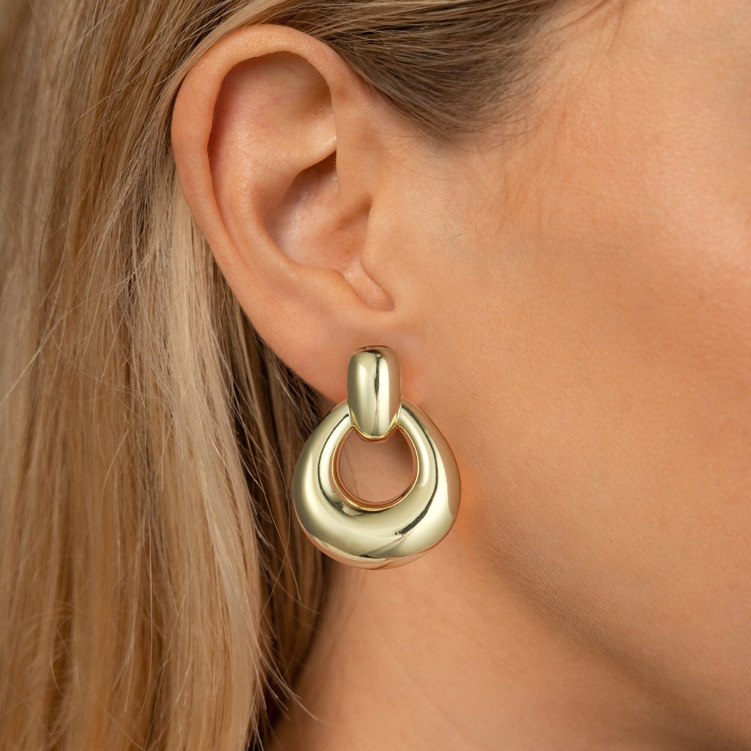 goldenen Fashion Earrings 14K golden Plated 14K golden Filled Hoop Earrings for Women hypoallergenic thick golden earrings elegant fashion golden hoop earrings