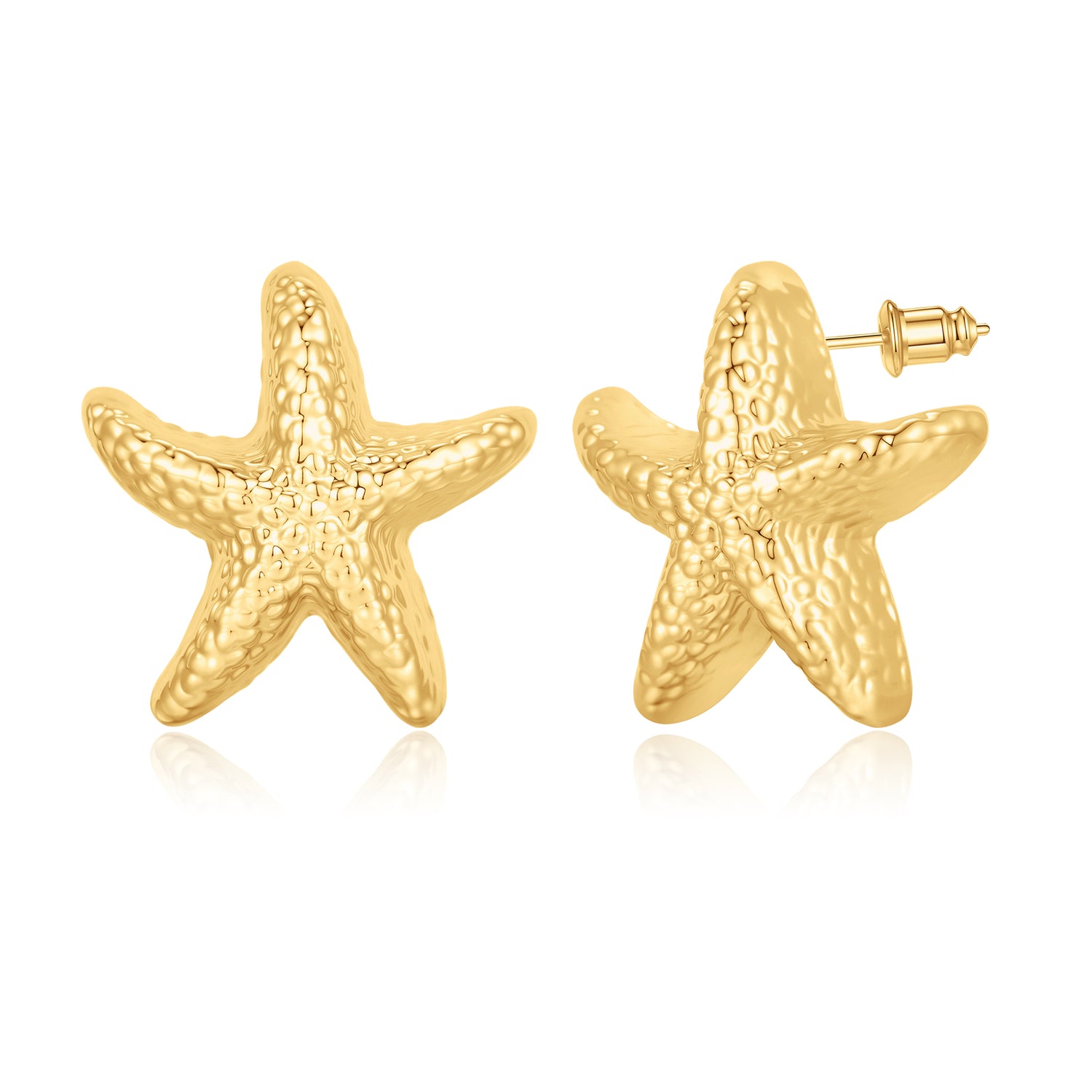 Chunky golden Earrings for Women 14k golden and silver Plated Stud Earrings for Women Hypoallergenic golden Statement Earrings Thick golden Chunky Earrings for Women Trendy Jewelry Gift for Women