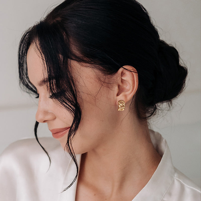 Gold Hoop Earrings for Women,14K Gold Plated Lightweight Gold Hoop Earrings for Women Trendy Fashion Jewelry