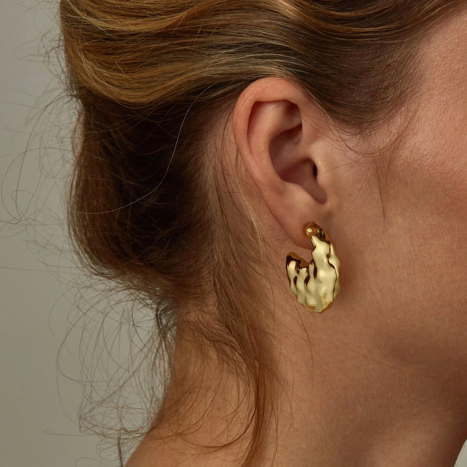 golden Earrings for Women, 14K golden Plated Earrings Chunky golden Earrings for Women Trendy golden Statement Earrings golden Chunky Earrings for Women Crescent Moon Earrings Jewelry Gifts for Women