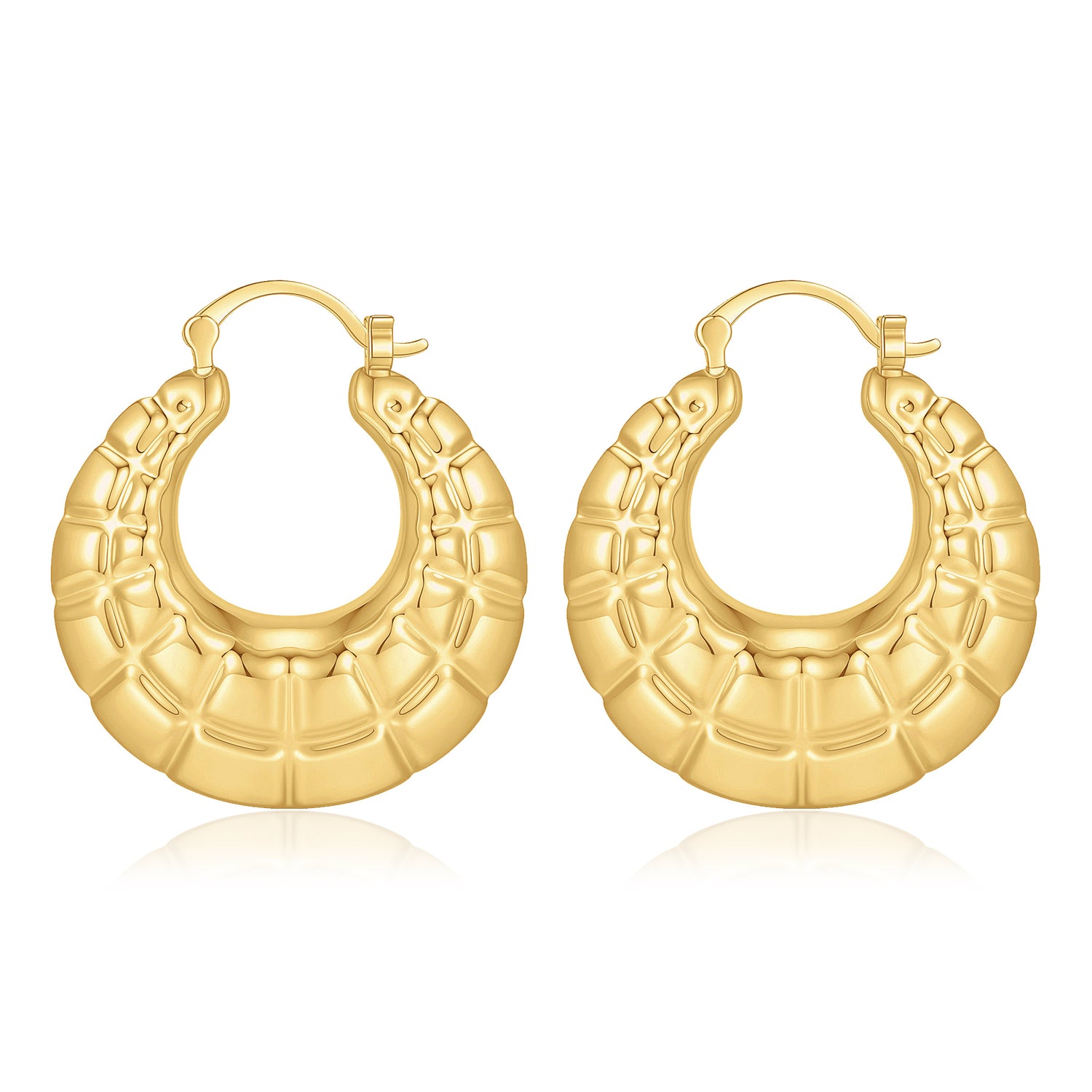 Chunky goldenen  Hoop Earrings for Women,  14K goldenen  Plated Statement Earrings for Women Large goldenen  Chunky Earrings Hypoallergenic Lightweight Big Thick Chunky goldenen  Earrings for Women Trendy Jewelry