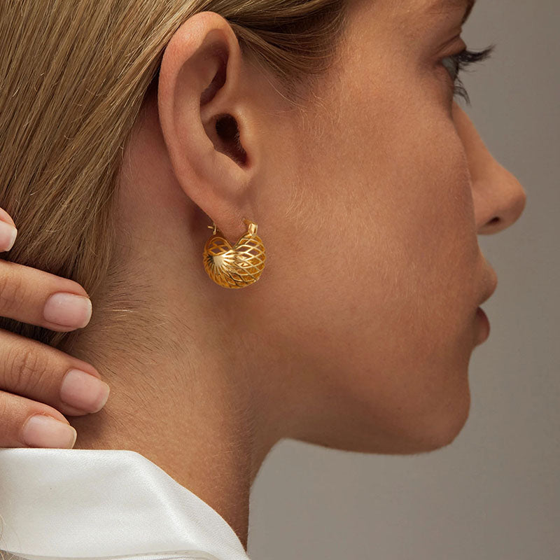 Gold Hoop Earrings for Women,14K Gold Plated Lightweight Gold Hoop Earrings for Women Trendy Fashion Jewelry