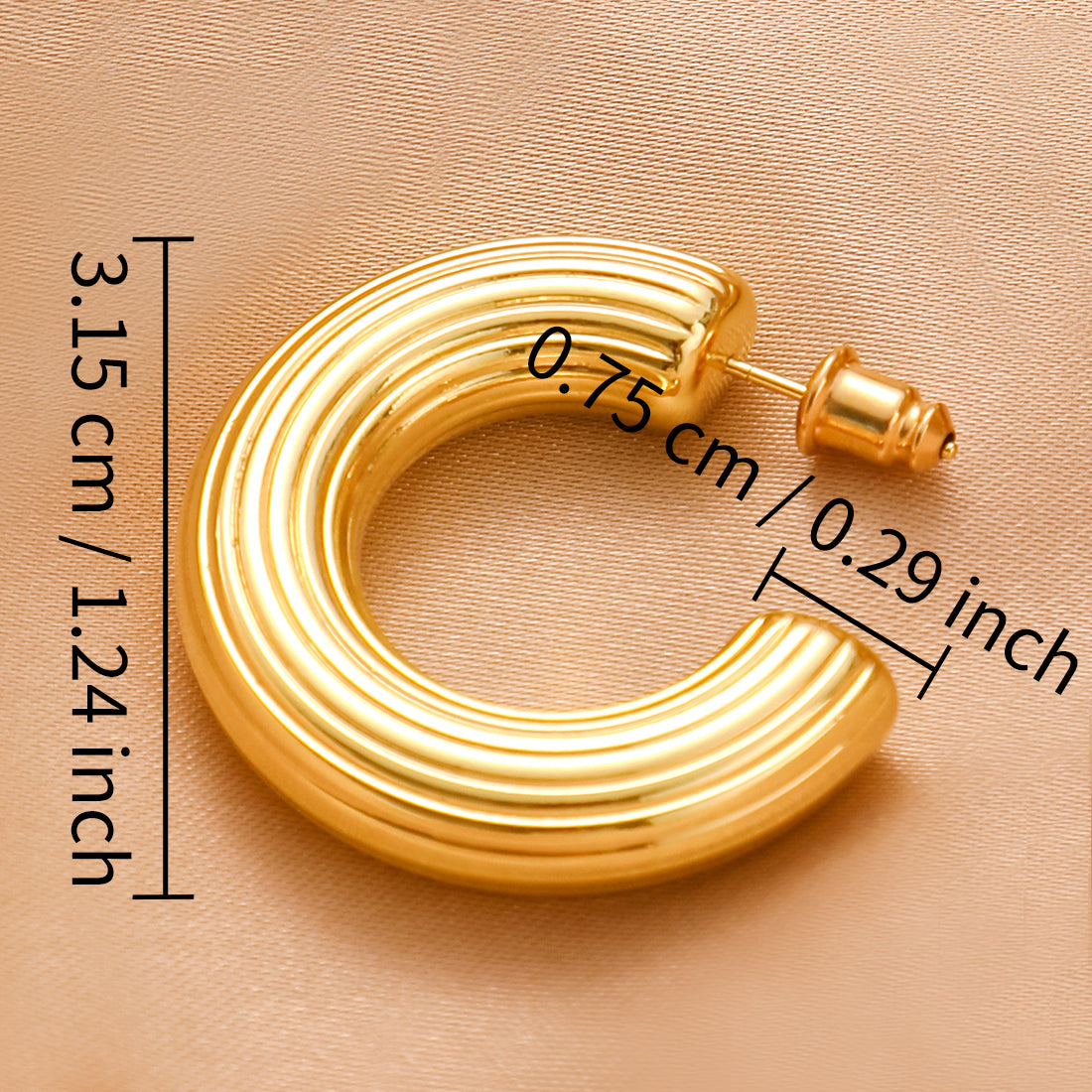 goldenen  Dangle Earrings for Women, goldenen  Hoop Earrings for Women Trendy Chunky goldenen  Earrings goldenen  Statement Earrings for Women Vintage Big Hoop Earrings Jewelry Gifts for Women