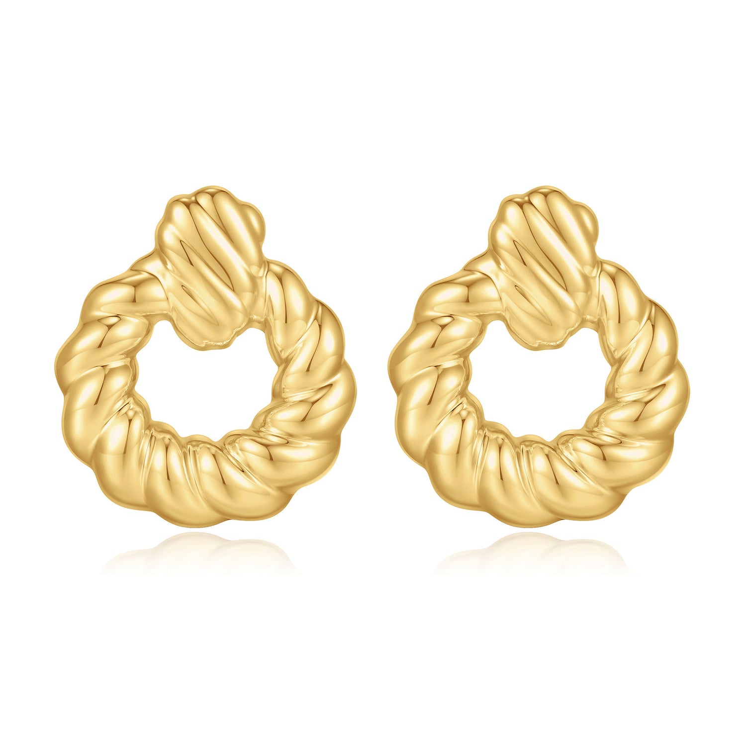 Lady's goldenen statement earrings 14k golden plated women's hanging tassel earrings goldenen ear rings women's fashion large golden earrings short and fat's golden earrings golden jewelry golden jewelry