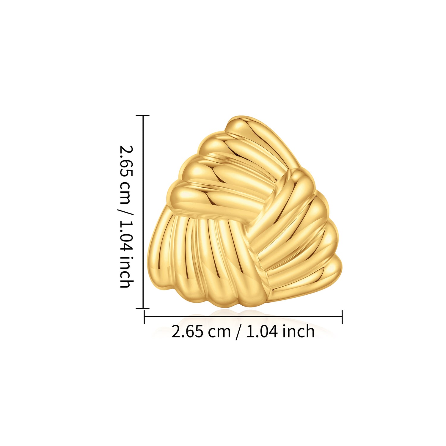 goldenen Triangle Earrings Women's Earrings Vintage Ladies' Stud Earrings Fashionable Women's Accessories Jewelry Gifts