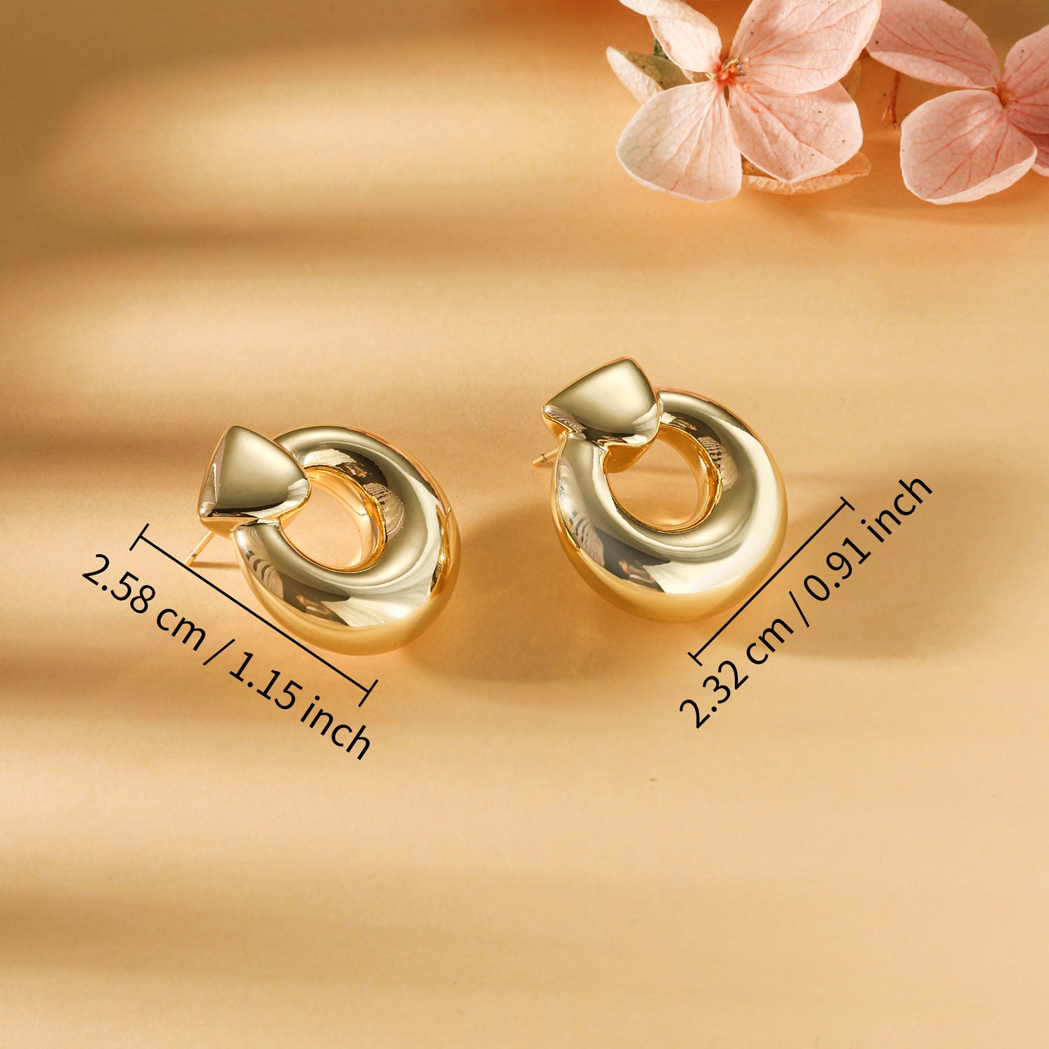 goldenen  Dangle Earrings for Women 14K goldenen  Plated Earrings goldenen  Earrings for Women Trendy Vintage Square Earrings goldenen  Statement Earrings for Women Chunky goldenen  Earrings for Women Jewelry Gifts for Women