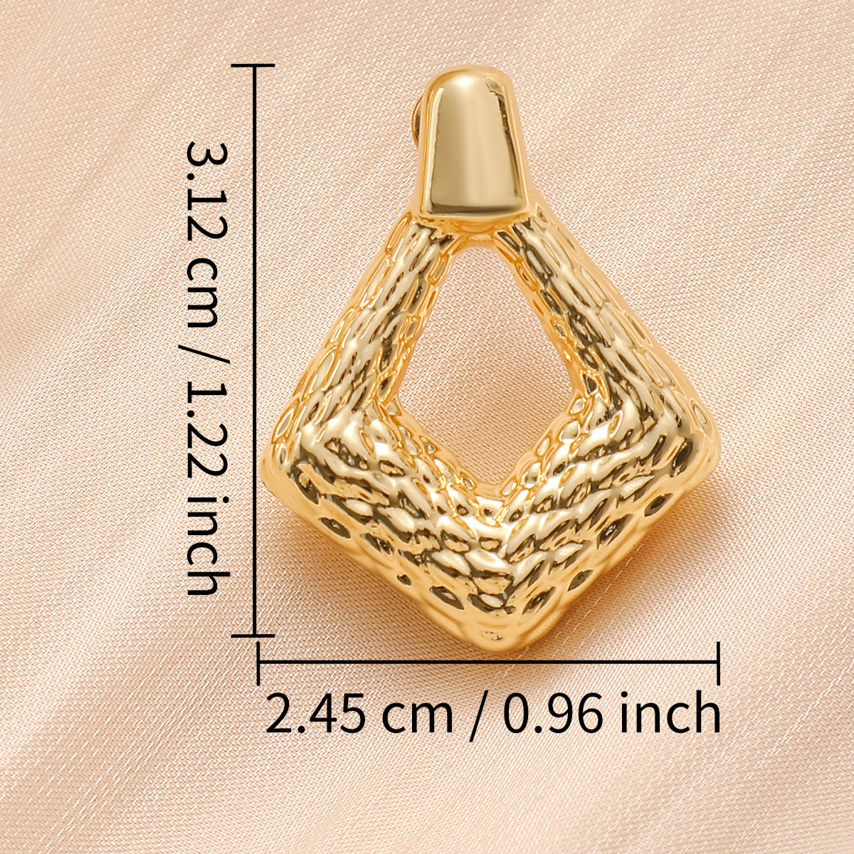 Women's Pendant Earrings Fashionable Retro Square Pendant Earrings Popular Women's Jewelry Gifts