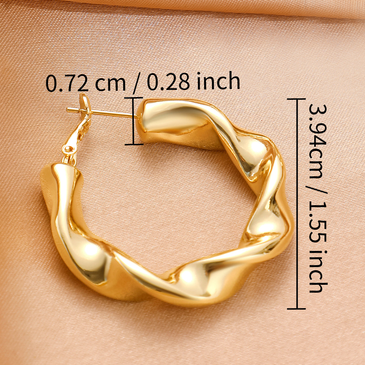 Women's circular earrings Fashion retro earrings Simple luxury popular earrings Women's jewelry gifts Daily dating holiday accessories