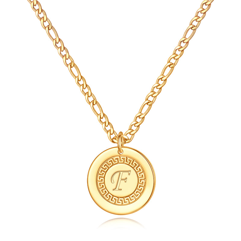 LUXEJEW Initial Necklaces for Men Women Dainty Letter Pendant Initial Necklace Mens Chain Necklace Mens Jewelry