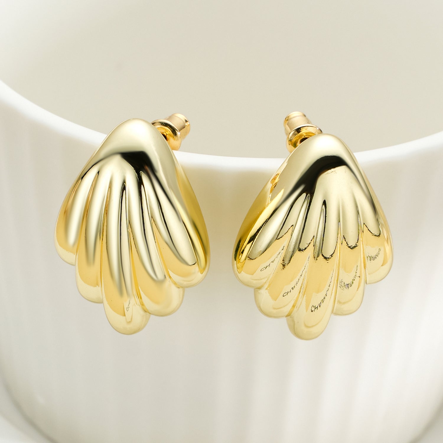 Women's commuting daily popular earrings; Simple and thick women's earrings; Women's fashion jewelry gift