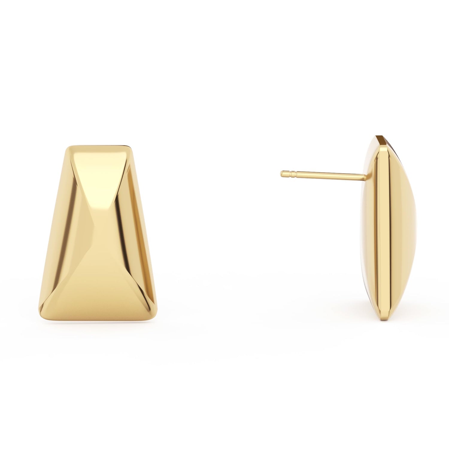 14K Gold Plated Chunky Gold Hoop Earrings
