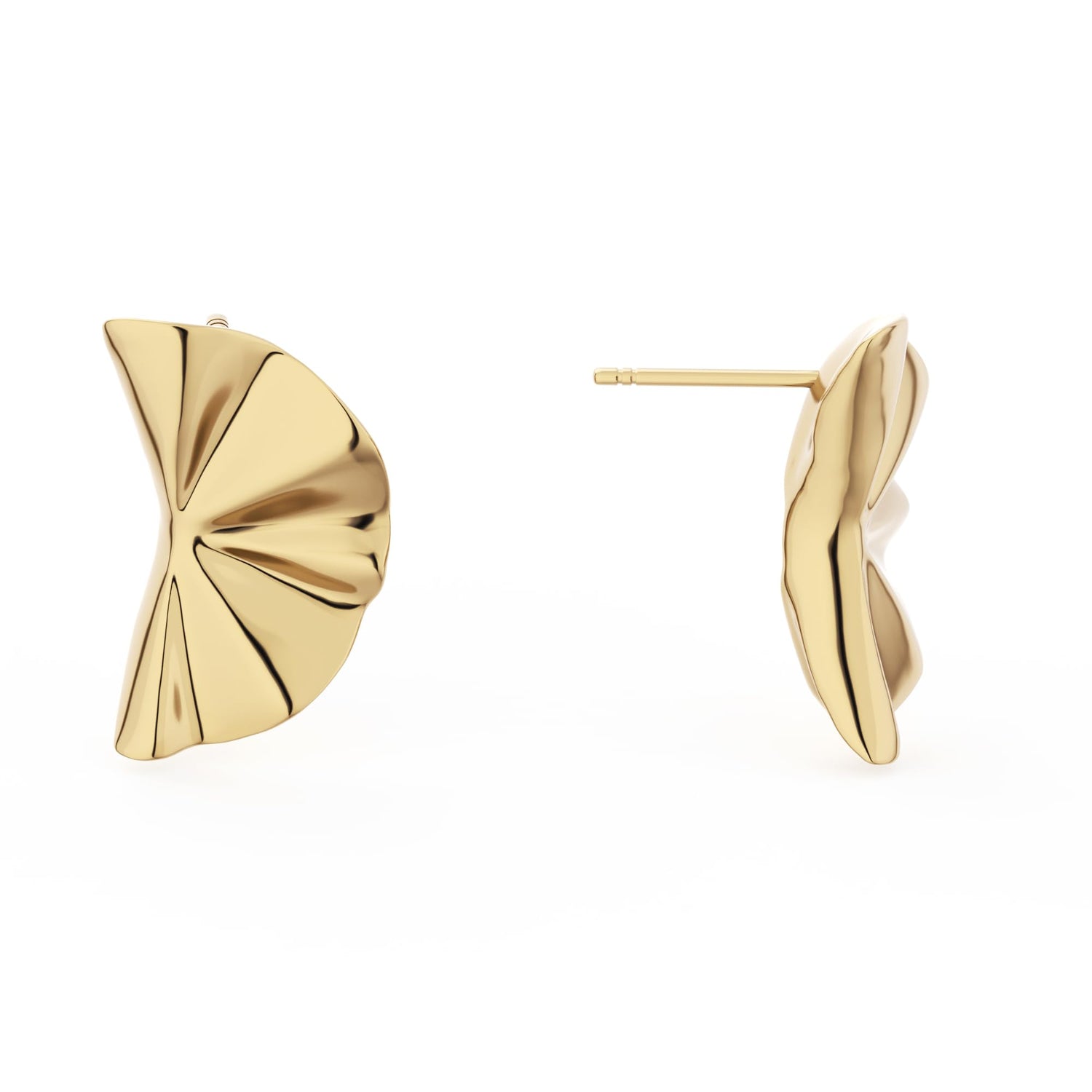 14K Gold Plated Chunky Gold Hoop Earrings