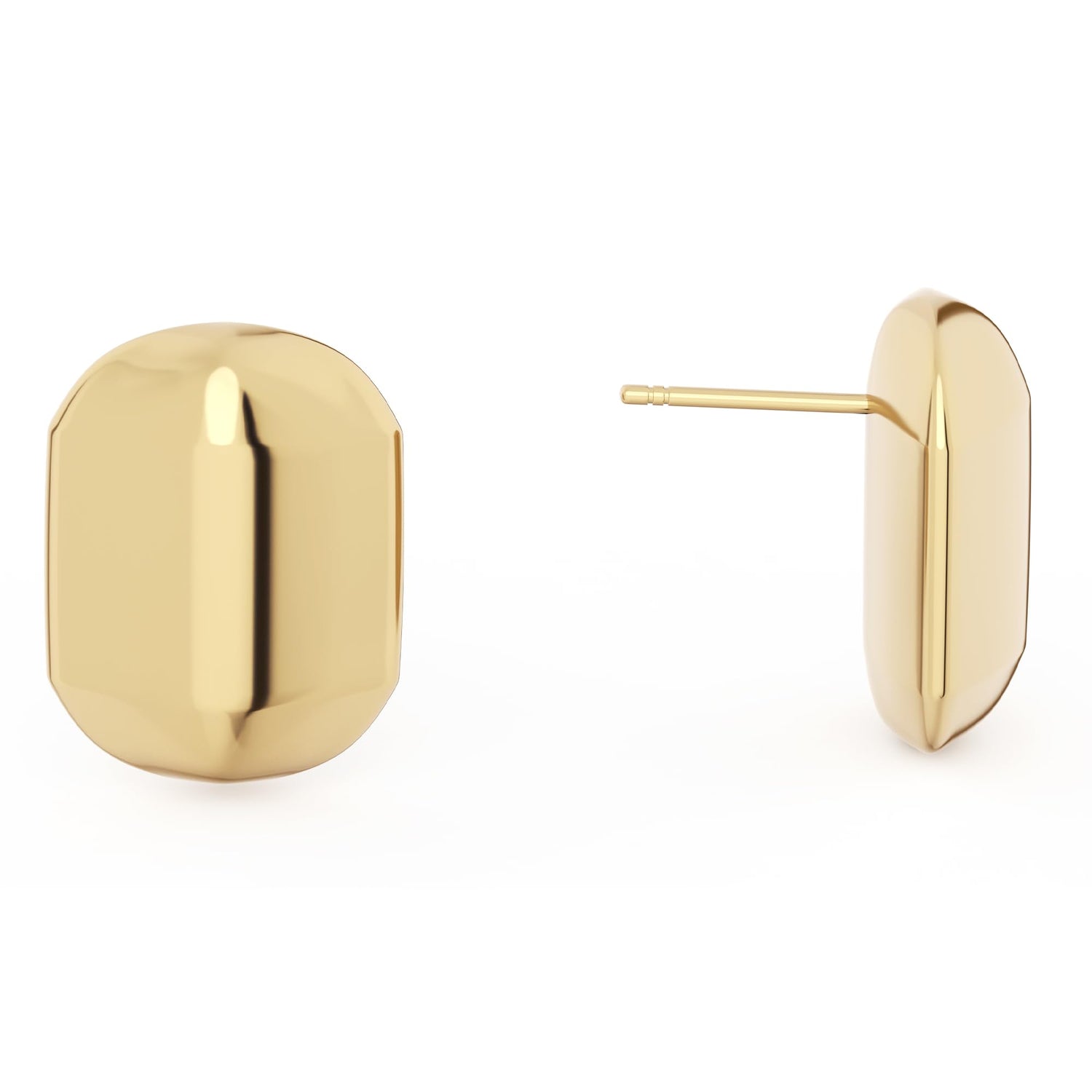 14K Gold Plated Chunky Gold Hoop Earrings